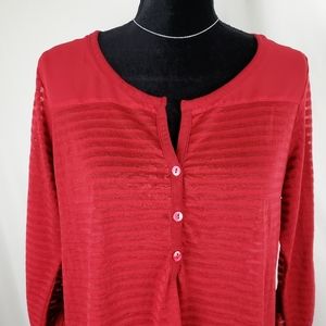 Torrid ❤ Stylish Red Top. Size L (Torrid-0)